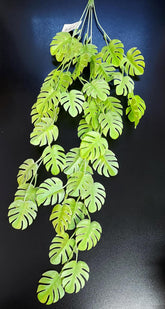 Floare Curgătoare Decorativă 100 cm – Model Tropical cu Frunză Monstera